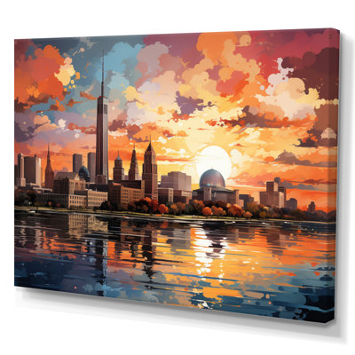 «City Detroit Popart II», reproduction sur toile