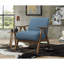 Chaise d'appoint moderne - structure en bois d'hévéa-580795527