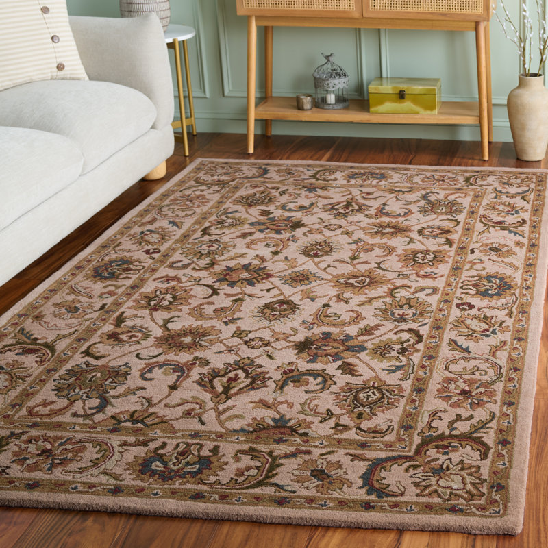 Carnasheeran Hand Tufted Wool Oriental Rug, Rectangle 5' x 8'