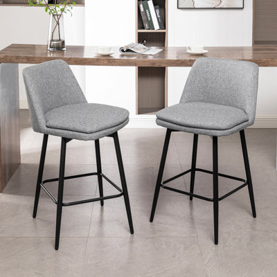 Tabouret de comptoir pivotant 25,6 po Deboroh 