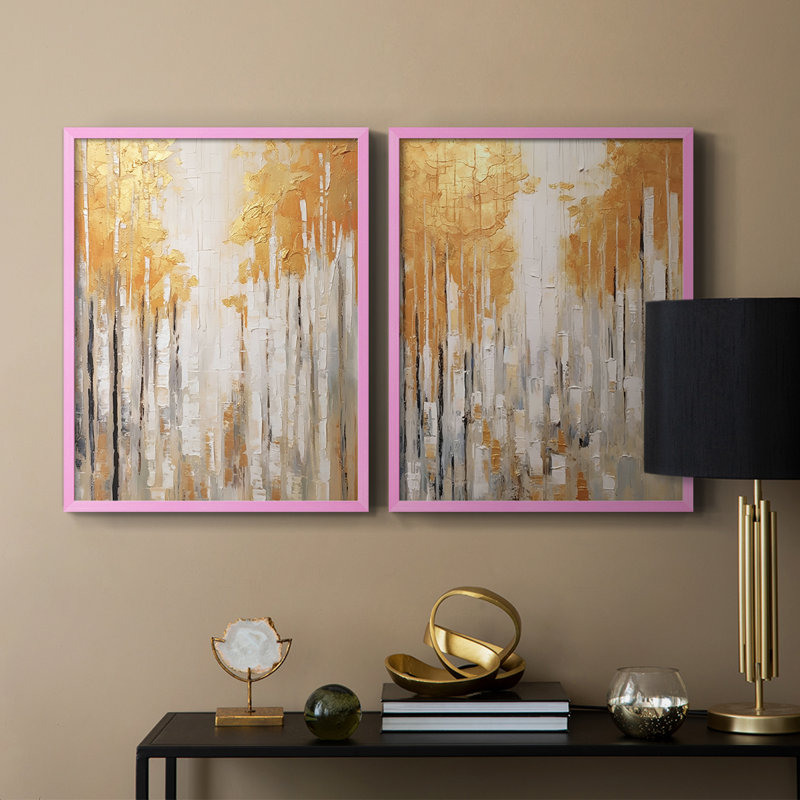 ABSTRACT Series CMXLII - Reproduction encadrée de qualité supérieure - prête à être accrochée - aucun clou requis - aucun clou requis