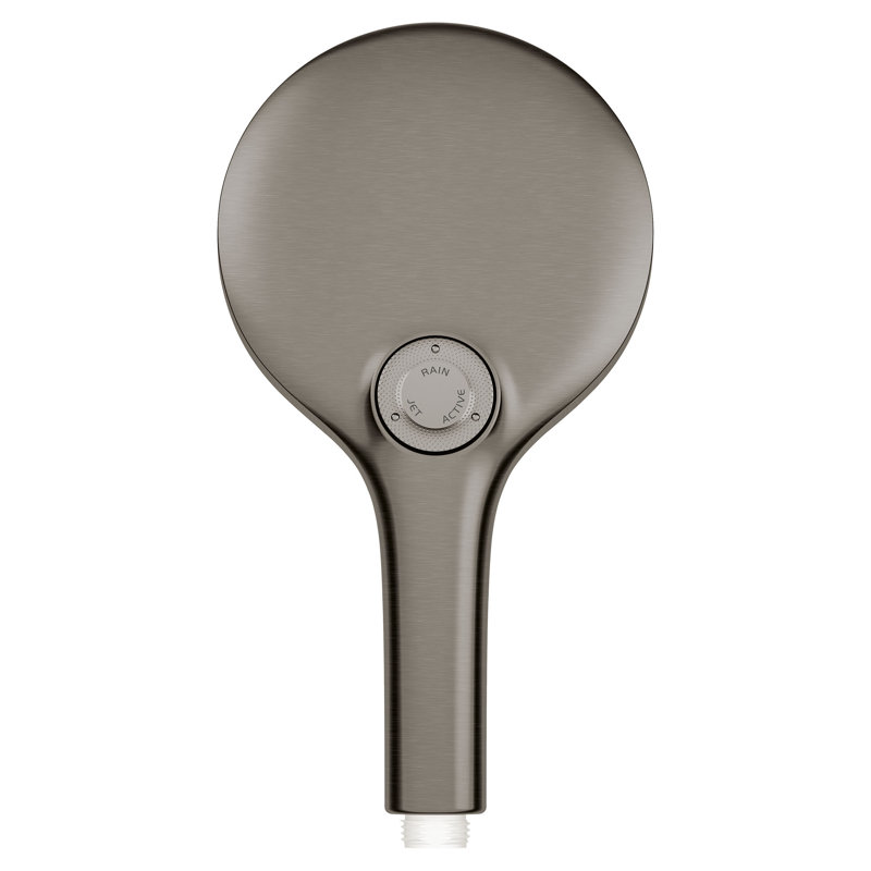 GROHE Rainshower 3-Setting Handheld Shower Head, Rain Jet Settings, 1.75 GPM, Hard Graphite