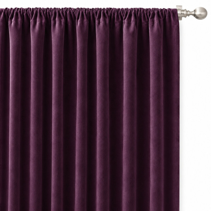 Shiny Solid Velvet | Gian Fabric, Plum