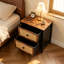 50 cm W Steel Bedside Table