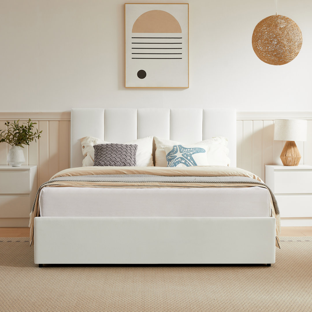 Juanetta Upholstered Platform Storage Bed with 4 Drawers Latitude Run® 