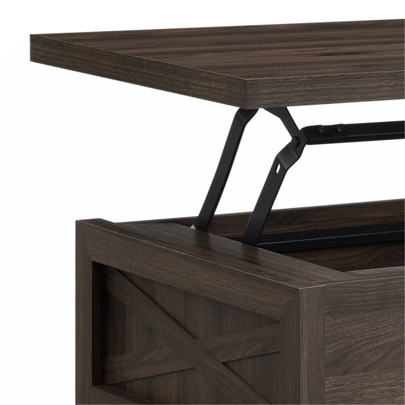 Table basse rectangulaire en noyer