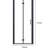 Semi- Bi Shower Doors In Matte Black With Clear Glass, 33.37 To 35-3/8 In. W X 71.15 H, Aluminium For Bathroom Beauty Doors, 34 72 Glass Panels, Style