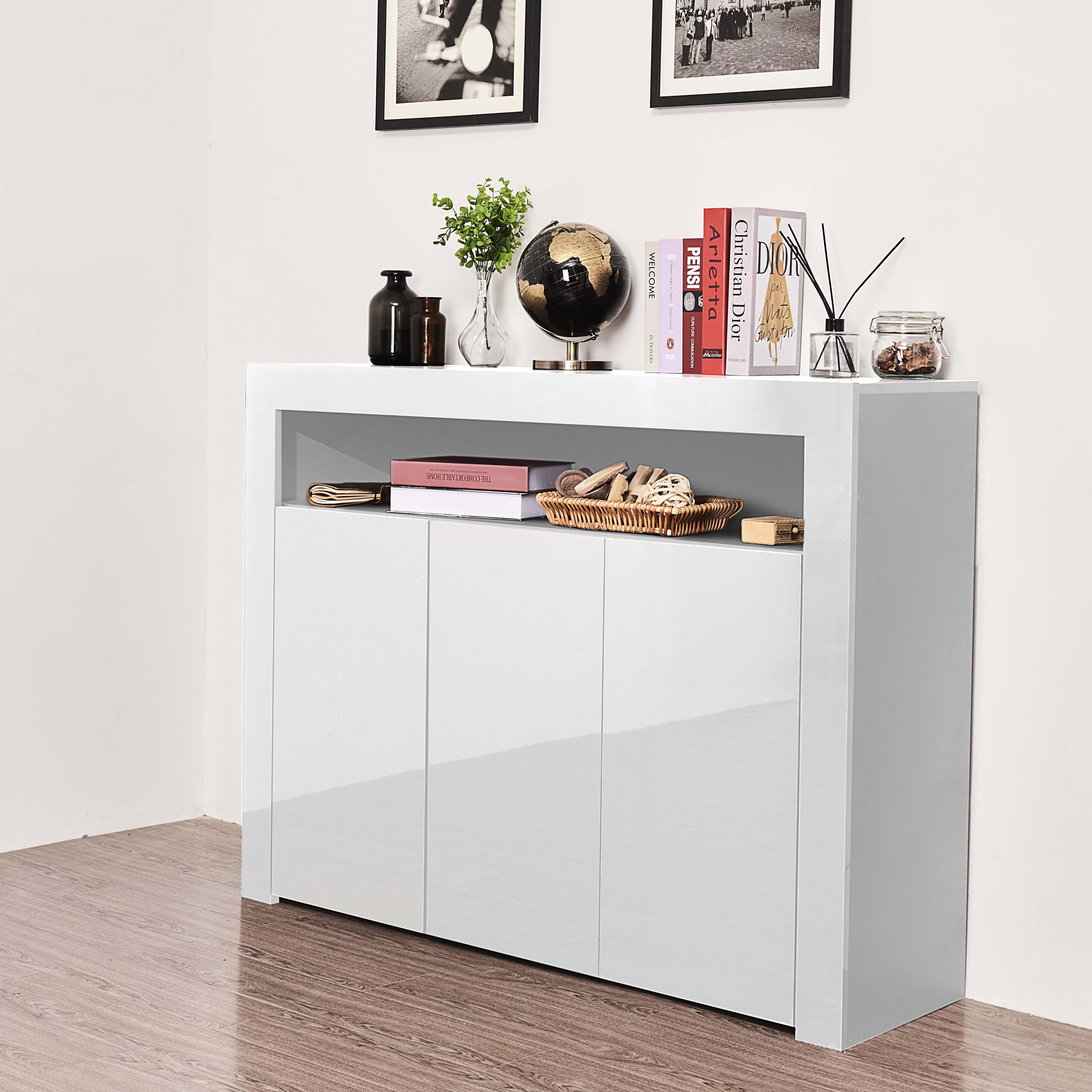 Led light deals sideboard