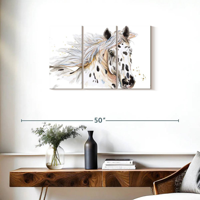 Beauté Appaloosa, H 20 po x l 33 po