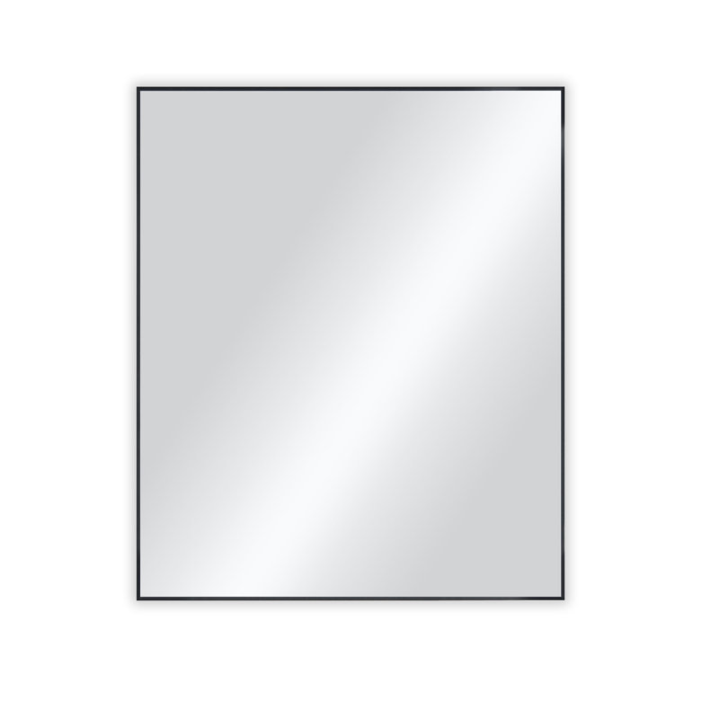 Miroir mural incassable Premium Premium, Noir mat, 36 po x 30 po
