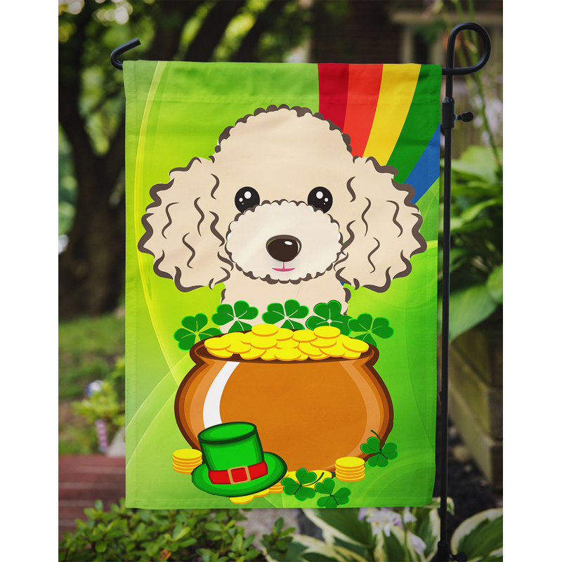 Drapeau de jardin Arella St. Patrick's, Caniche (chamois)