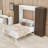 Queen Murphy Bed Wall Bed with Dual Push-Pull Foldable Cabinets-2061491214