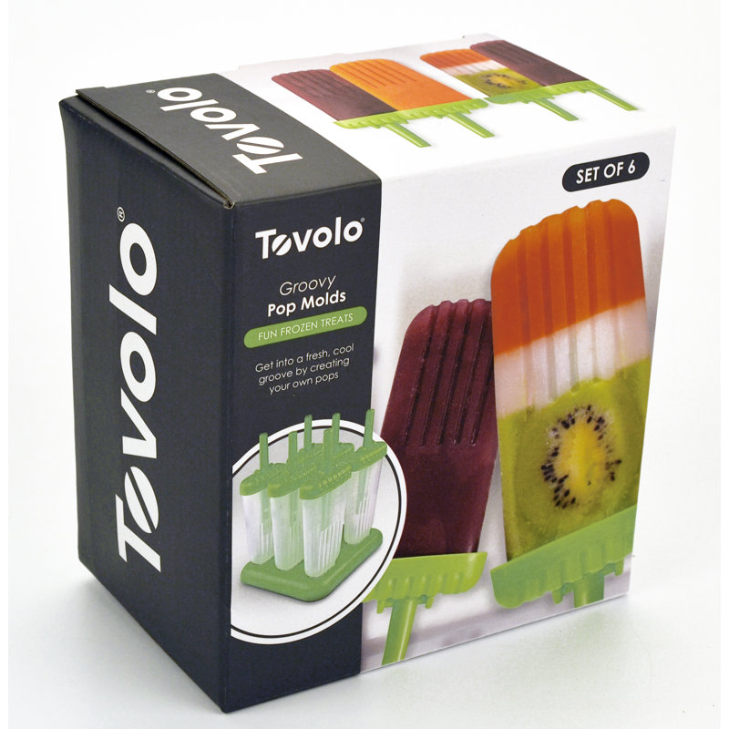 Tovolo Groovy Pop Molds, Green