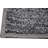 Solid Color Machine Made Tufted Polyester Area Rug in Light Gray Set-421559087