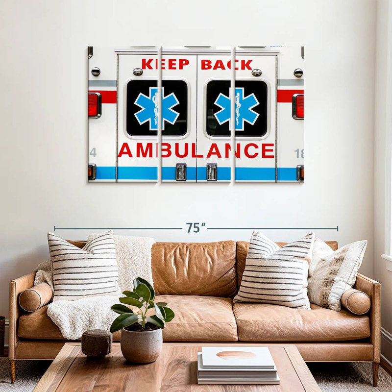 Panneau d'avertissement d'ambulance