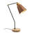 Industrial Copper Table Lamp with Iron Body & Hornbeam Base, 5.5 in Diameter x 20.5 in Height | E27 Socket (Max 40W), 7.1 in Base Plate Diameter | 78.7 in Cable Length | Stylish Solid Color Design for Modern Home & Office Décor-1099775611