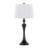 Flint 30" Contemporary Metal Table Lamp with Textured Slub Linen Shade and Built-In USB Port from Grandview Gallery by LumiSource - Set of 2-606510552-606510558