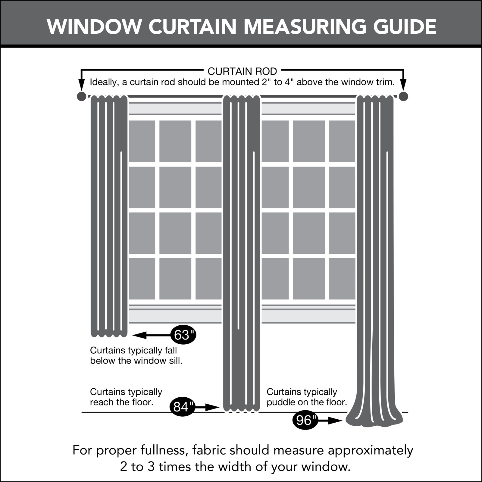 Sheer Single Curtain Panel, 52" W x 84" L, Ecru