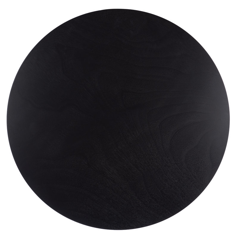 Table de salle à manger Or bis, Noir mat