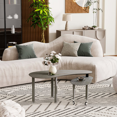 Table basse rotative 47,2 po pour le salon