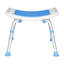 Tabouret de douche rembourré avec hauteur réglable, pieds antidérapants et coussin de siège