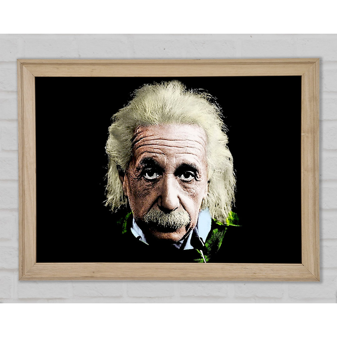 Albert Einstein Retro Farben - Druck