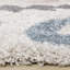 Tapis abstrait crème / sarcelle Jenna-793210606