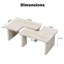 Table basse rectangulaire en bois détachable-1320202886