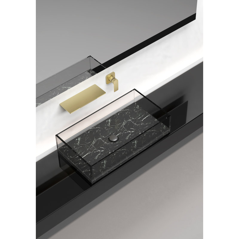 Waterfall Bathroom Sink Faucet, Gold