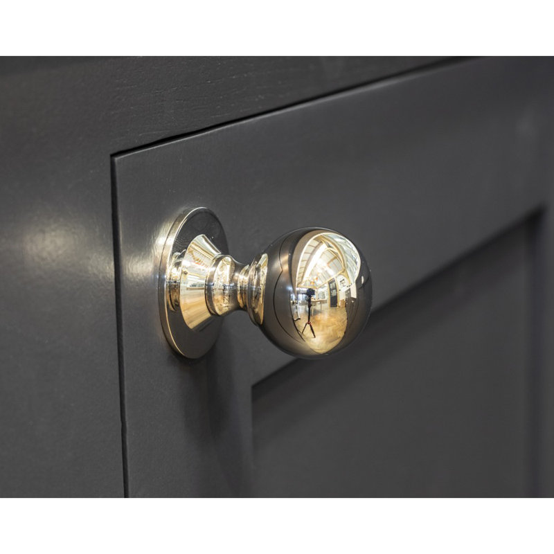 Ball Round Knob, Polished Nickel, 3.1cm