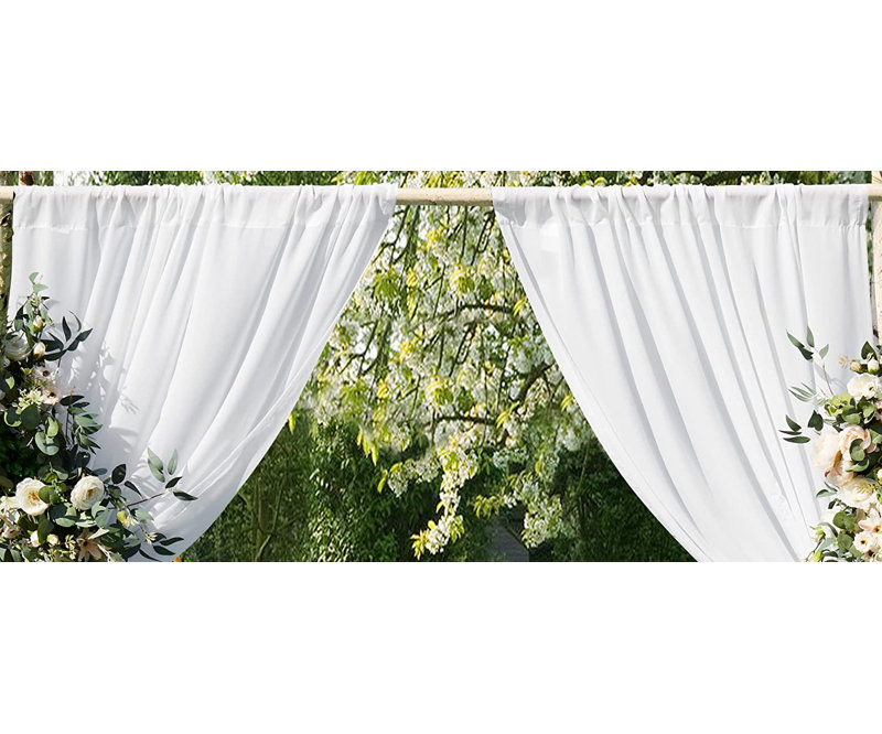 Rideaux en toile de fond Wendy, H 84 po x l 54 po x P 0,1 po