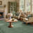 Floral Scalloped Non Slip Washable Area Rug for Living Room Bedroom, Low Pile  Thin Solid Home Decor Carpet-1132928146-1132928145