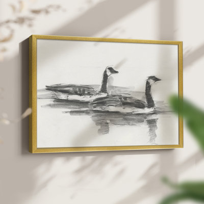 Geese Study I -Framed Print - Restickable