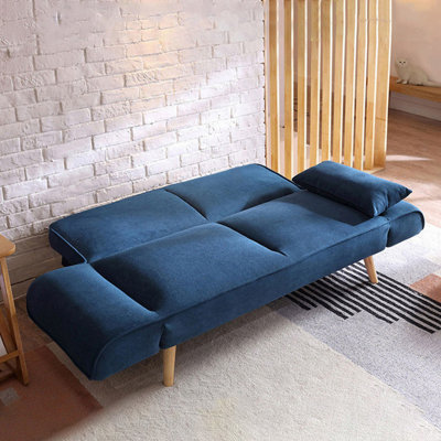 Coussin de canapé modulaire en polyester bleu foncé