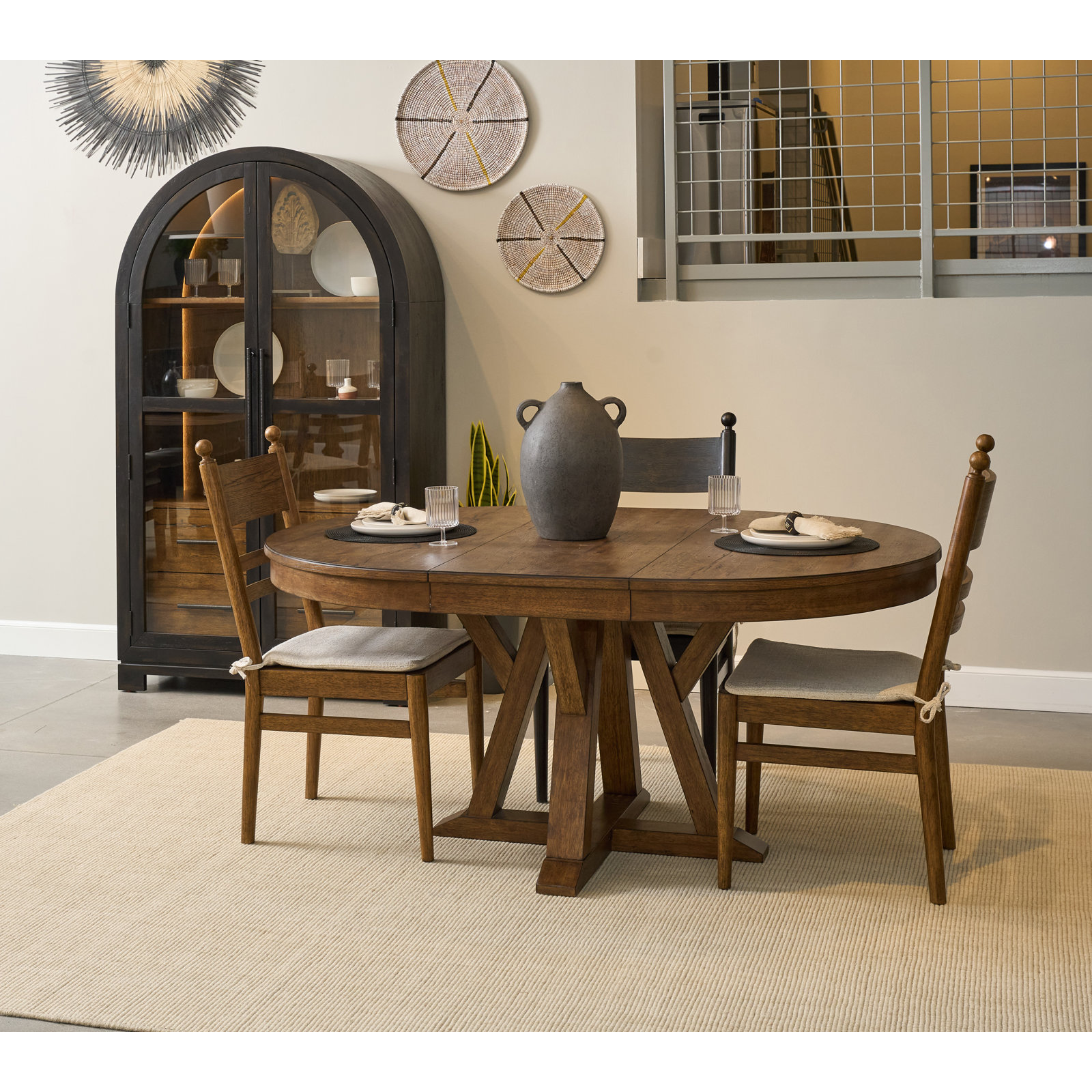 Billie Oak Accent Cabinet