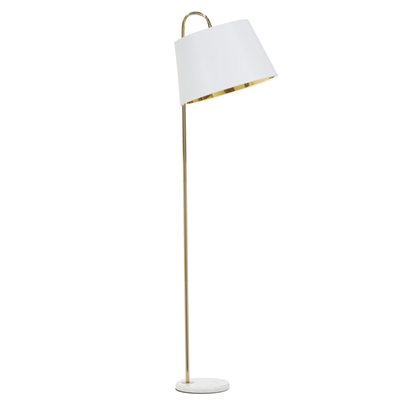 Lampe sur pied standard 59,5 po Marsha, Blanc
