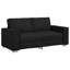 Canapé vidaXL 70,87 po en similicuir noir-8320025