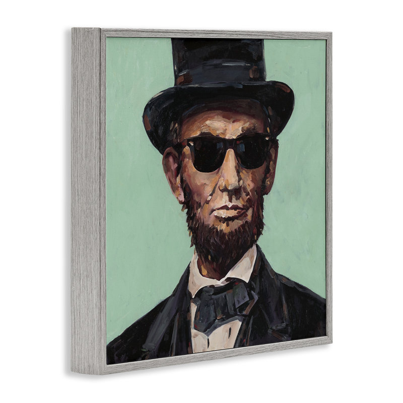 «Honest Abe with Shades», estampe numérique, design Studio Bautista, Estampe numérique Farmhouse, H 12 po x l 12 po