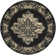 Burnie Oriental Black/Cream Area Rug