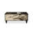 47.24" Black Solid Wood Rectangular Coffee Table