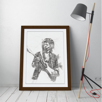 Elvis Presley - Single Picture Frame Print on Canvas