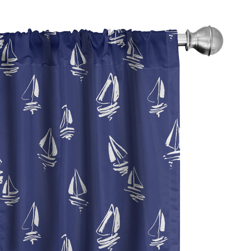 Semi-Sheer Rod Pocket Curtain Panel, 28" x 63"