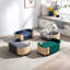 Lit surélevé de style scandinave pour petits animaux, avec structure en bois massif, dossier courbé, coussin en velours lavable, matériau respirant, mousse rebondie, - Scratch, imperméable, teint, assemblage rapide, gris-1035103616-1035103617