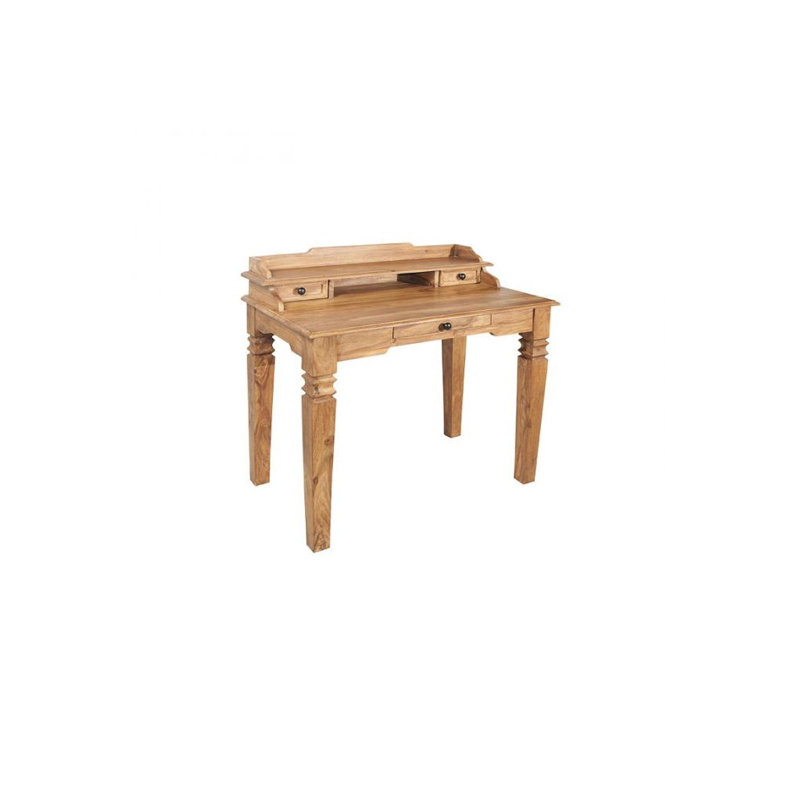 Granby Solid Wood Writing Desk, Teak