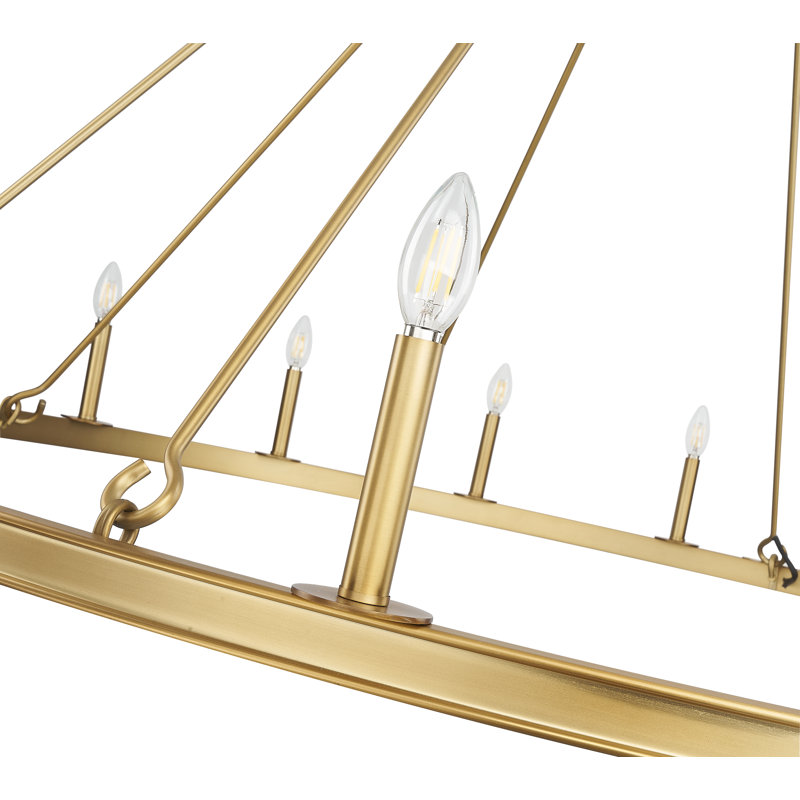 Lustre 16 lumières Parker, Laiton