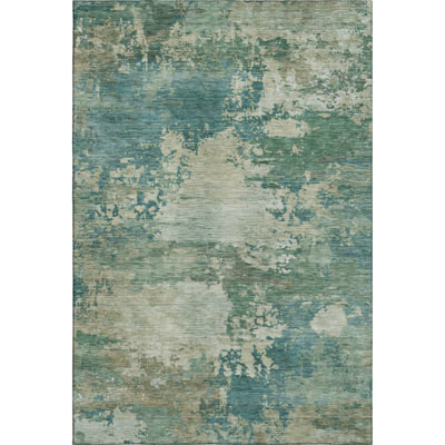 Premium Machine Washable Mayfield AMF2067 Abstract Rug