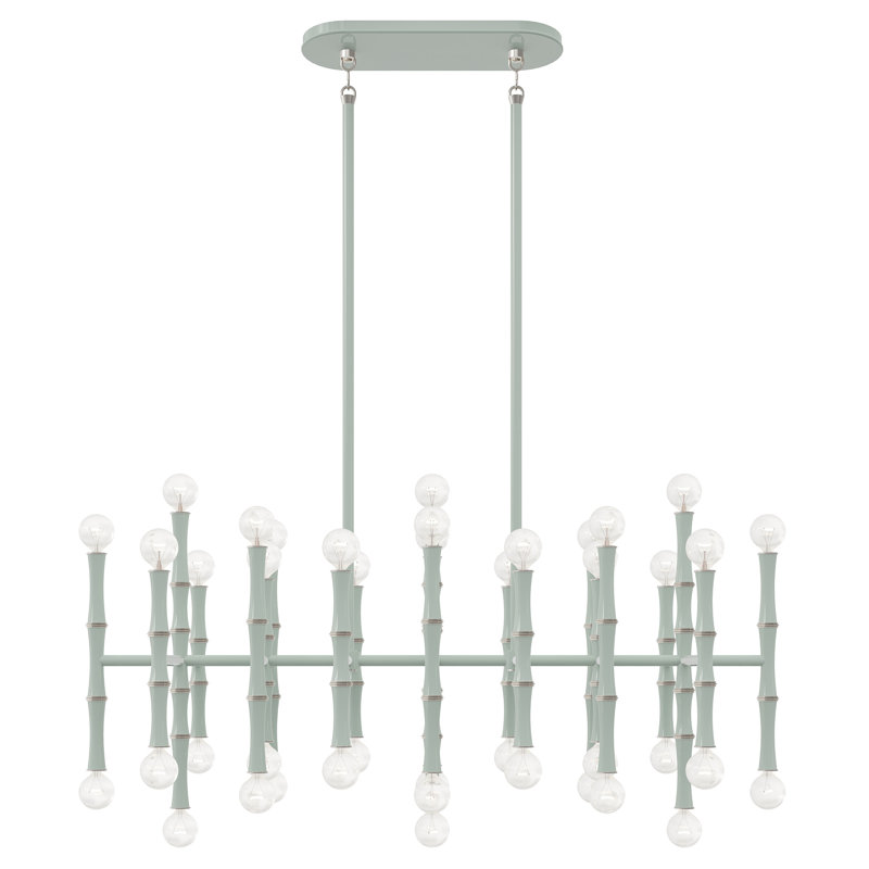 Kane 42 - Light Chandelier, Celadon/Silver