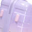 20 po / 24 po / 28 po 3 pièces / ensemble dans une valise à roulettes pivotantes pour PC, valise de transport, avec dégradé de couleurs et serrure à combinaison (rose et mauve)
