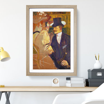 Englishman at the Cabaret Vol.1 by Henri de Toulouse-Lautrec - Picture Frame Painting