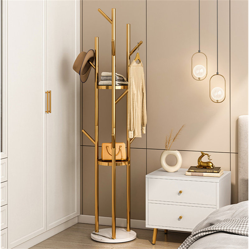 Portant à vêtements pour la maison, Or